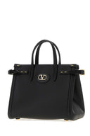 Valentino Garavani Black Leather Antibes Handbag