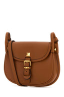 Valentino Garavani Caramel Leather Flaneuse Crossbody Bag