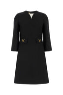 Valentino Garavani Black Crepe Couture Dress