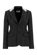 Moschino Grey Wool Blazer