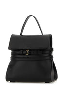 Moschino Black Leather Small Tie Me Handbag