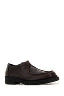 Bottega Veneta Dark Brown Leather Ben Lace Up Shoes