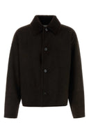 Bottega Veneta Mørkebrun Shearling-jakke