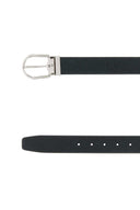 Montblanc Melange Blue Leather Reversible Belt