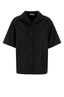 Prada svart Gabardine skjorte