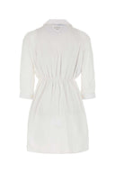 Prada White Poplin skjortekjole