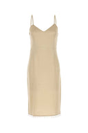 Prada beige satengkjole