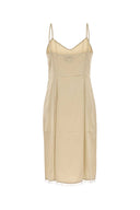 Prada beige satengkjole