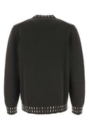 Fendi Charcoal Wool Blend Genser