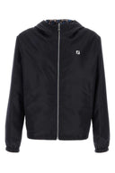 Fendi Middernachtblauw polyester omkeerbaar windjack
