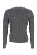 Fendi Mørkegrå Stretch Mohair Blend Genser