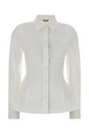 Burberry White Poplin skjorte