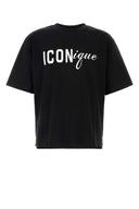Dsquared Black Cotton Oversize T Shirt