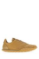 Jil Sander Moon-sneakers van camel nappaleer en suède