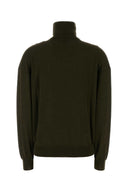 Saint Laurent Olive Green Cashmere Blend Genser