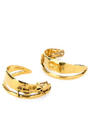 Saint Laurent Gold Metal Cassandre Earrings