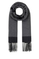 Saint Laurent Dark Grey Silk Scarf