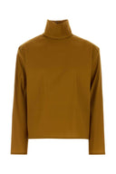 Saint Laurent Orange Stretch Silk Blend Topp