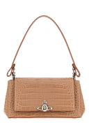 Vivienne Westwood Camel Leather Medium Hazel Shoulder Bag
