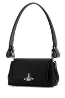 Vivienne Westwood Black Synthetic Leather Small Hazel Shoulder Bag