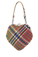 Vivienne Westwood Embroidered Fabric Belle Heart Frame Handbag