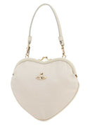 Vivienne Westwood White Fabric Belle Heart Frame Handbag