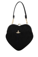 Vivienne Westwood Black Fabric Belle Heart Frame Handbag