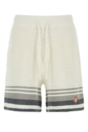 Casablanca White Crochet Bermuda Shorts