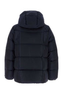 Chaqueta de plumas de nailon azul marino de Dsquared