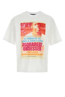 Dsquared T-skjorte i hvit bomull