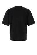 Dsquared Black Cotton Oversize T-skjorte