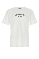 Dsquared T-skjorte i hvit bomull
