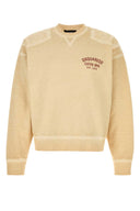 Dsquared Pastel Yellow Cotton Sweatshirt