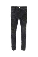 Dsquared svart Stretch Denim Skater Jeans