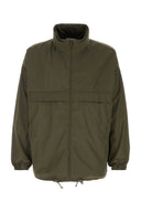 Saint Laurent Armygrüne Polyester-Windjacke