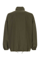 Saint Laurent Armygrüne Polyester-Windjacke