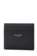 Saint Laurent Black Leather Card Holder