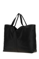 Saint Laurent Black Leather Maxi Shopping Bag