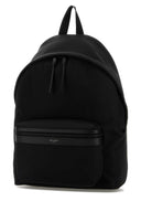 Saint Laurent Black Fabric City Backpack