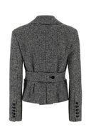 Ermanno Scervino Blazer i brodert ullblanding