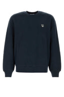 Maison Kitsune Navy Blue Cotton Sweatshirt