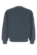 Maison Kitsune Air Force Blue Cotton Sweatshirt