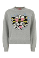 Kenzo Grey Wool Blend Sweater