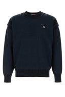 Kenzo Midnight Blue Cotton Blend Sweater