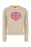 Kenzo Cream Cotton Blend Sweater
