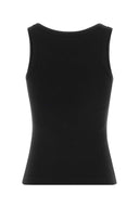 Kenzo Black Stretch Cotton Tank Top