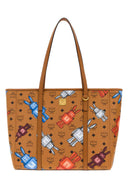 Mcm Printed Canvas Toni Shopping Bag