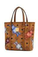 Mcm Printed Canvas Toni Handbag