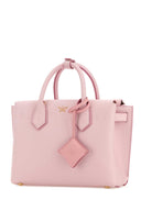 Mcm Light Pink Leather Small Milla Handbag