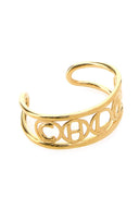 Chloe Gold Metal Chloã© Script Bracelet